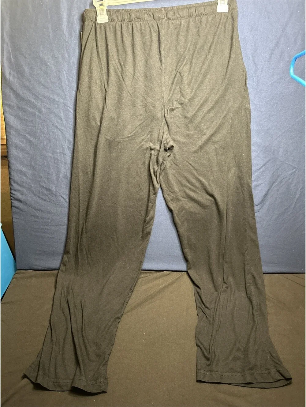 U.S. Polo Assn Pajama Pants Unisex Adult Size L Black Lounge Sleepwear Soft Cozy